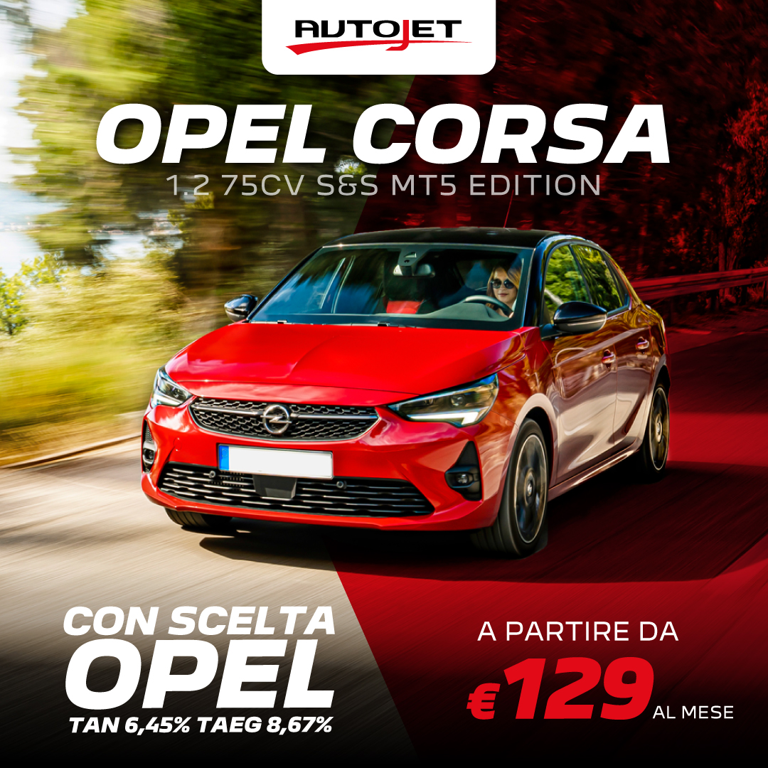 Opel Corsa Edition promo Settembre 2021