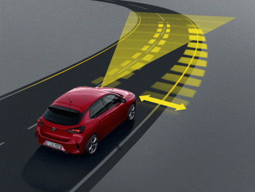 Opel Corsa Active Line positioning